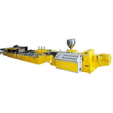  PE, PP and Wood Wide Plate Extrusion Line (PE, PP et en bois Wide Plate Extrusion Line)