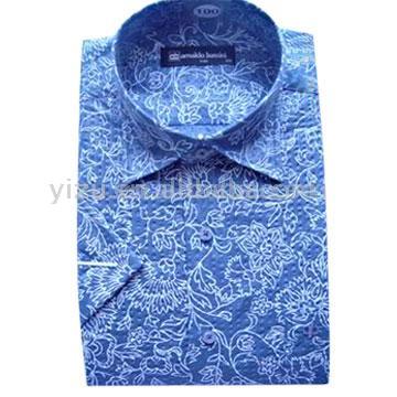  Printed Seersucker Shirt ( Printed Seersucker Shirt)