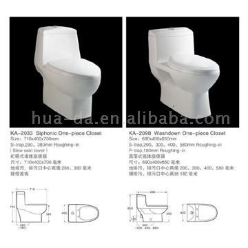  Siphonic One Piece Toilet (Siphonic One Piece Toilet)