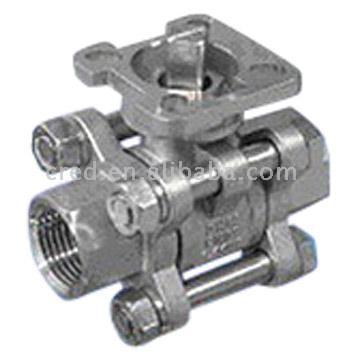  Ball Valve with Mounting Pad ( Ball Valve with Mounting Pad)