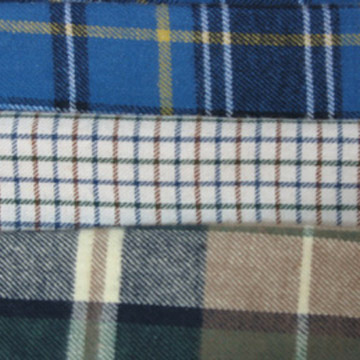  100% Cotton Y/D, Two Side Brushed Fabric