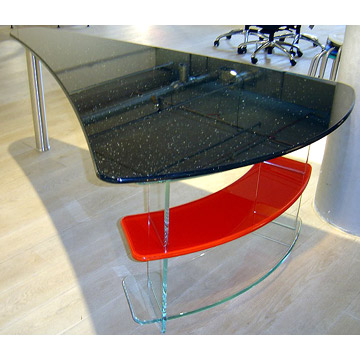  Etched Glass Table ( Etched Glass Table)
