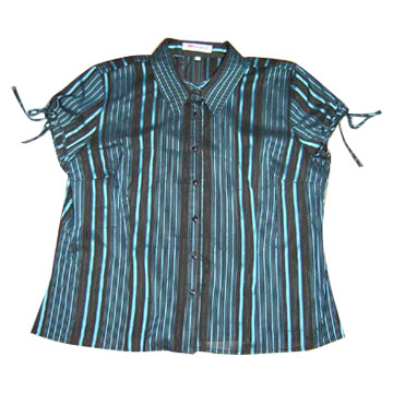  Sleeveless Striped Blouse ( Sleeveless Striped Blouse)