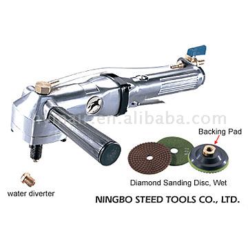  7" Air Angle Snader/Polisher(Water-feed type) (7 "Air Winkel Snader / Polierer (Wasser-Feed-Typ))