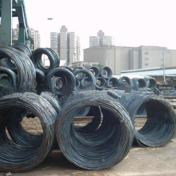 Coils Of Wire. Wire Rod Steel Coils ( Wire