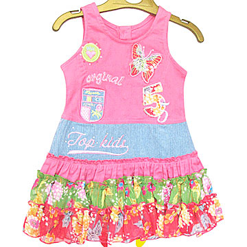  Girls` One-Piece Dress ( Girls` One-Piece Dress)
