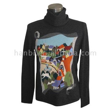  Ladies` Cashmere Knitted Sweater ( Ladies` Cashmere Knitted Sweater)