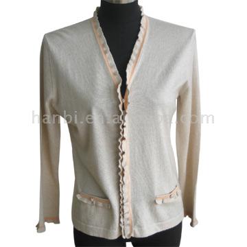  Ladies` Cotton Cashmere Knitted Sweater ( Ladies` Cotton Cashmere Knitted Sweater)