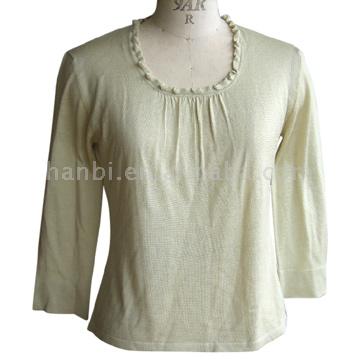  Ladies` Silk Cashmere Knitted Sweater ( Ladies` Silk Cashmere Knitted Sweater)