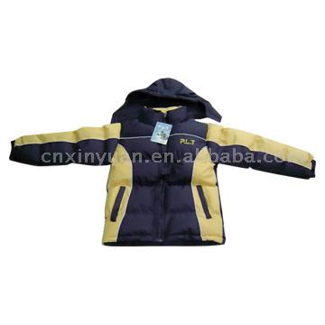  Boys` Cotton Padded Jacket with Hood