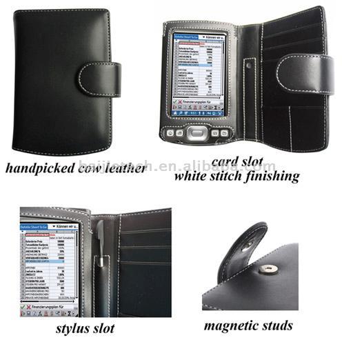  PDA Leather Case for Palm Tungsten T5/TX - Book Type (Black) ( PDA Leather Case for Palm Tungsten T5/TX - Book Type (Black))