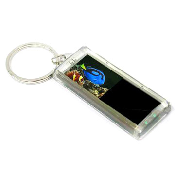  Solar Powered LCD Flashing Key Chain (Solar Powered LCD Flashing Key Chain)