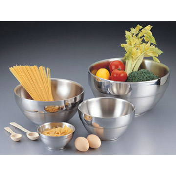  Stainless Steel Double-Layer Mixing Bowls (Нержавеющая сталь двухслойные миски)