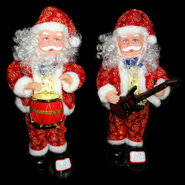  X`mas Santa w/Music and Action (X`mas Santa w / Musique et action)