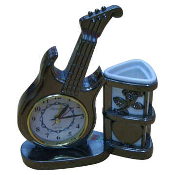  Table Decoration with Clock and Pen Holder ( Table Decoration with Clock and Pen Holder)