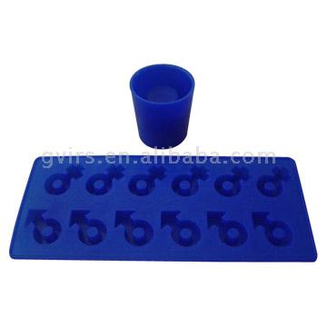  Silicone Ice Cup and Ice Tray (Силиконовый лед и лед Кубок лоток)