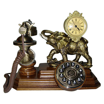  Antique Wooden Telephone (Antique Wooden Téléphone)
