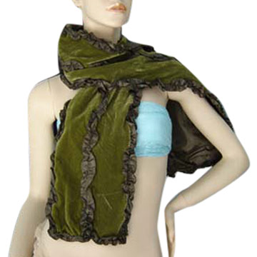  Velvet Scarf with Three Profiles ()