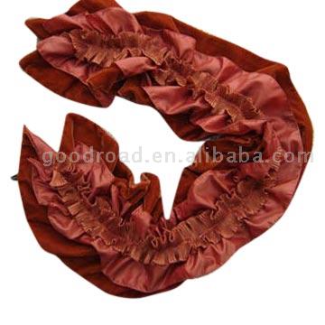  Springy Scarf with Three Layer Velvet ()
