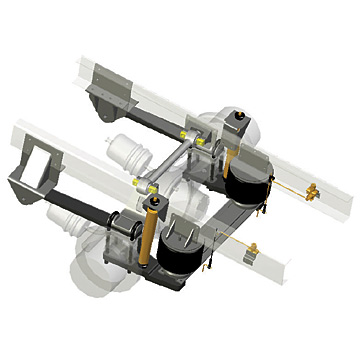  Single Swing Arm Air Suspension System (Single Swing авиацию система подвески)