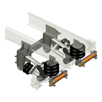  Unitary Construction Axle Four Airbag Air Suspension (Унитарное Строительство моста четыре подушки безопасности воздушной подвеске)