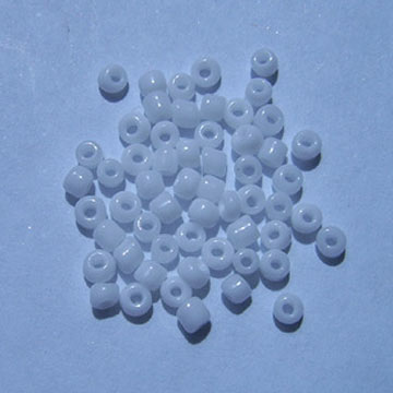  Glass Beads (White) (Стеклянные шарики (белый))