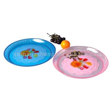  Plastic Clear Plates (Открытый пластиковые тарелки)