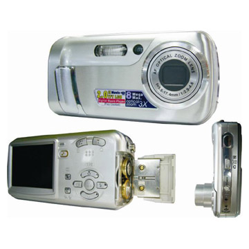 8,0 Mega CCD-Sensor Digitalkamera mit 2,0 "LCD-und MP3-Funktion (8,0 Mega CCD-Sensor Digitalkamera mit 2,0 "LCD-und MP3-Funktion)