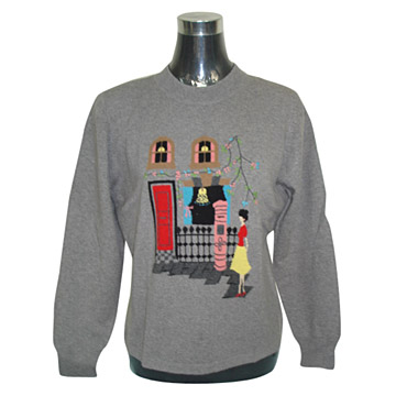  Ladies` Round Collar Pullover ( Ladies` Round Collar Pullover)