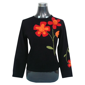  Ladies` Round Collar Pullover ( Ladies` Round Collar Pullover)