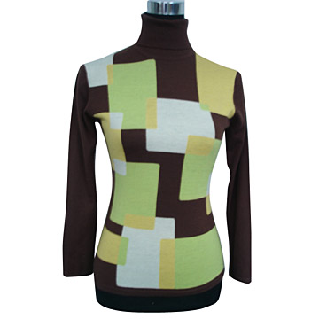  Ladies` Turn-Down Collar Pullover ( Ladies` Turn-Down Collar Pullover)