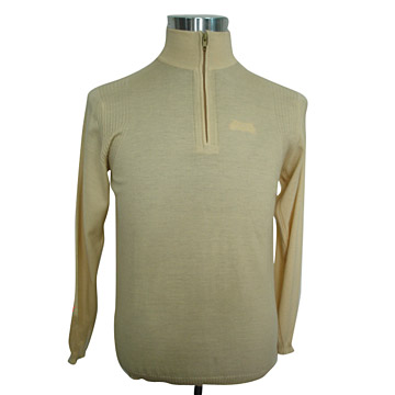  Men`s High Collar and Half Zipped Pullover ( Men`s High Collar and Half Zipped Pullover)