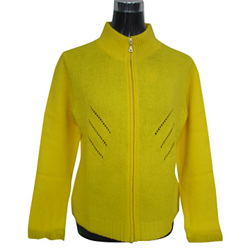  Ladies` Zipped Cardigan ( Ladies` Zipped Cardigan)