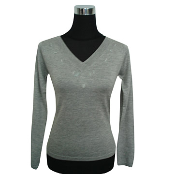  Ladies` V-Neck Pullover ( Ladies` V-Neck Pullover)