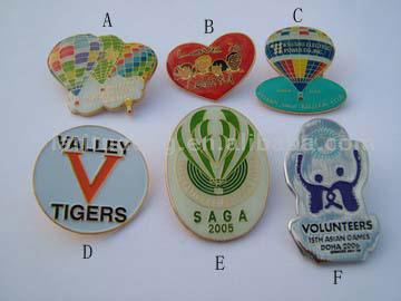  Brass Stamped Badge with Soft Enamel ( Brass Stamped Badge with Soft Enamel)