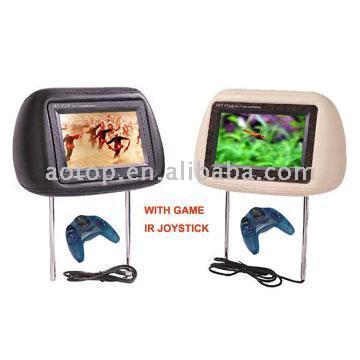  7" Headrest Lcd Monitors with Wireless Game (7 "Appui-tête Moniteur LCD avec Wireless Game)