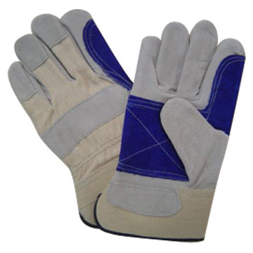  Cow Split Leather Gloves with Reinforced Palm (Rindspaltleder Handschuhe mit verstärktem Palm)