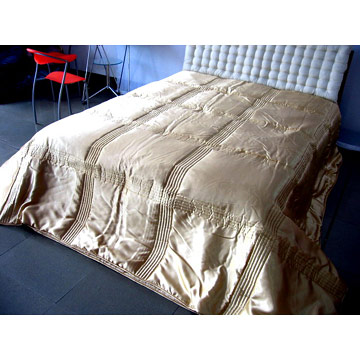  Quilted Satin Bedspread (Ватные атласная Покрывало)