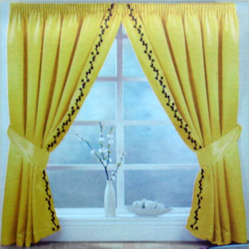  Embroidered Satin Curtain ( Embroidered Satin Curtain)