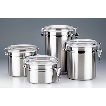  Canister Set with Satin Polish