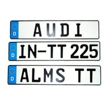  Car License Plates (Plaques d`immatriculation de voiture)