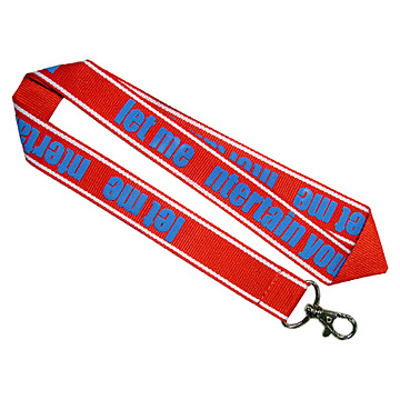  Polyester Lanyard with Foam Logo Printed ( Polyester Lanyard with Foam Logo Printed)