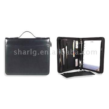  Zippered Executive Binder Holds File Folders