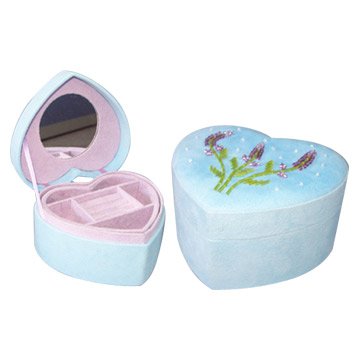  Blue Heart-Shaped Jewelry Boxes with Lavender ( Blue Heart-Shaped Jewelry Boxes with Lavender)