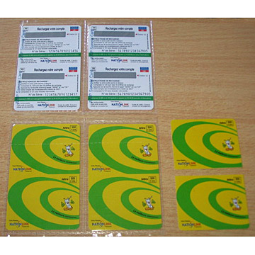  Double Pins Prepaid PVC Cards (Двухместные Пальцы Оплаченный ПВХ карт)