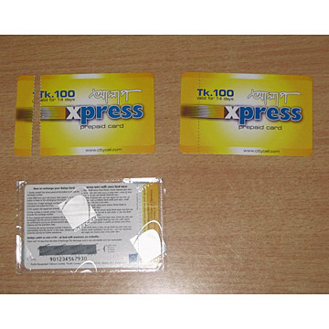  Dotted Paper Prepaid Cards (with Overprinting Hot Stamping) (Пунктирные бумаги Предоплаченные карты (с Печать на горячей штамповке))