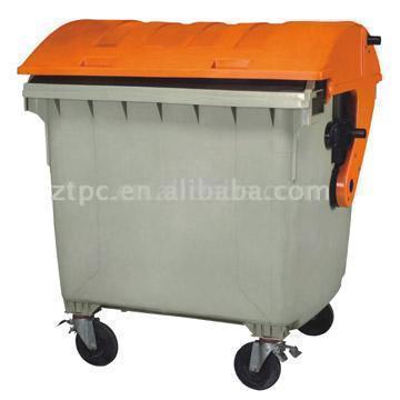  Plastic Trash Can, Waste Bin, Garbage Container, Dustbin