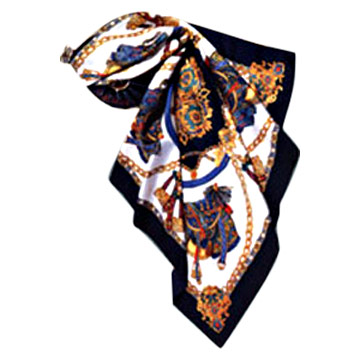  Silk Jacquard Scarf and Sangbo Satin Scarf