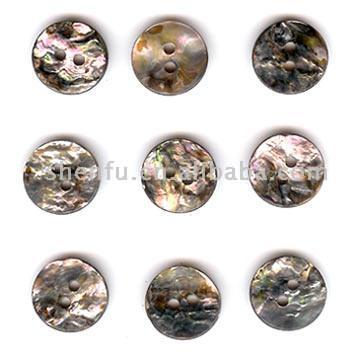  Natural Mexican Abalone Shell Buttons ( Natural Mexican Abalone Shell Buttons)