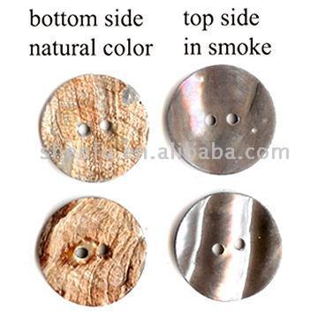  Natural Australian Abalone Shell Buttons ( Natural Australian Abalone Shell Buttons)